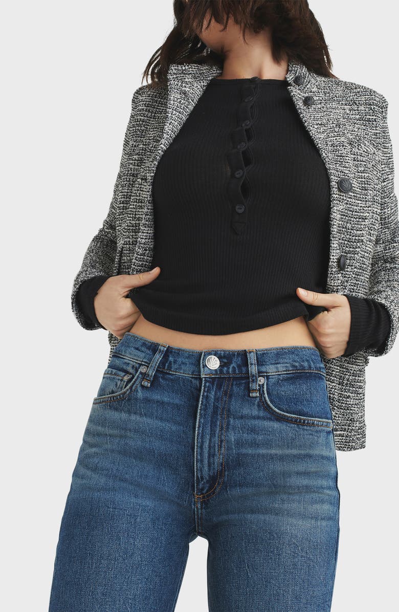 rag & bone Harlow Mid Rise Straight Leg Jeans, Alternate, color, 