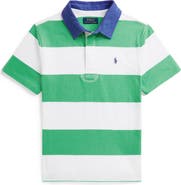 Polo Ralph Lauren Kids' Rugby Stripe Cotton Jersey Polo