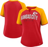 FANATICS Women's Fanatics Red/Gold Kansas City Chiefs Height Advantage T-Shirt