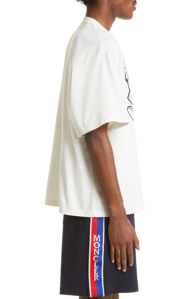 Moncler Running Logo Graphic Tee, Alternate, color, 