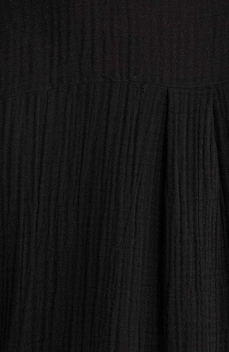 Eileen Fisher Classic Collar Easy Organic Cotton Button-Up Shirt, Alternate, color, Black