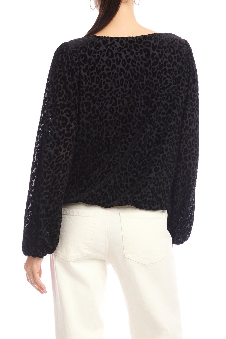 Leopard Spot Velvet Burnout Top, Alternate, color, LEOPARD