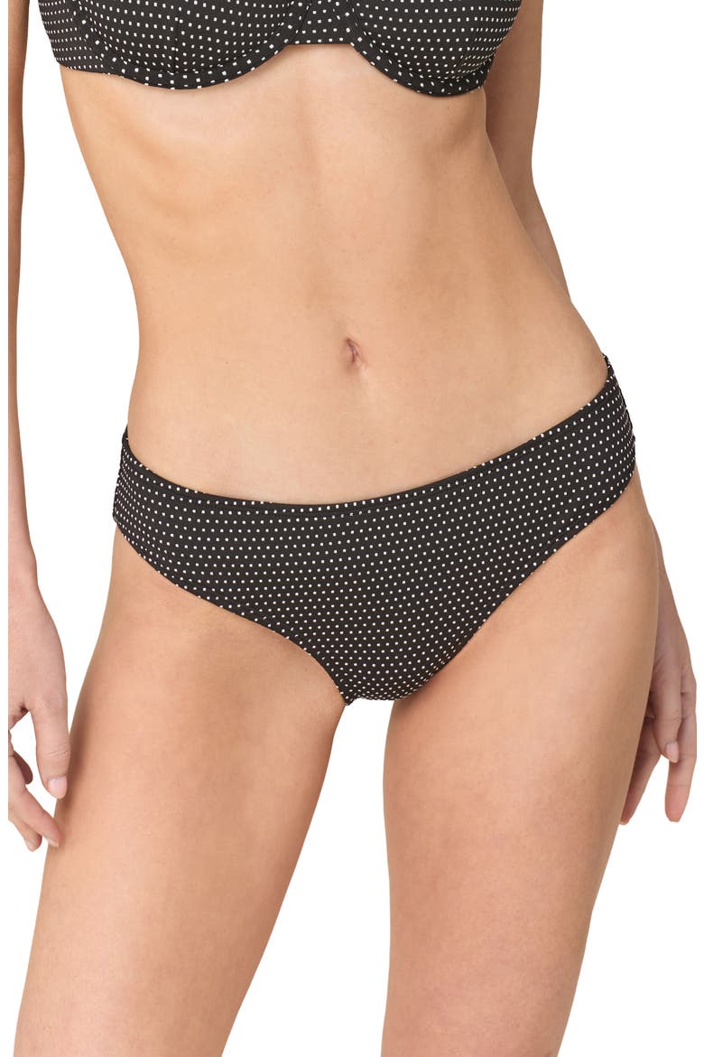 The '90s High Waist Bikini Bottoms, Main, color, BLACK DOT
