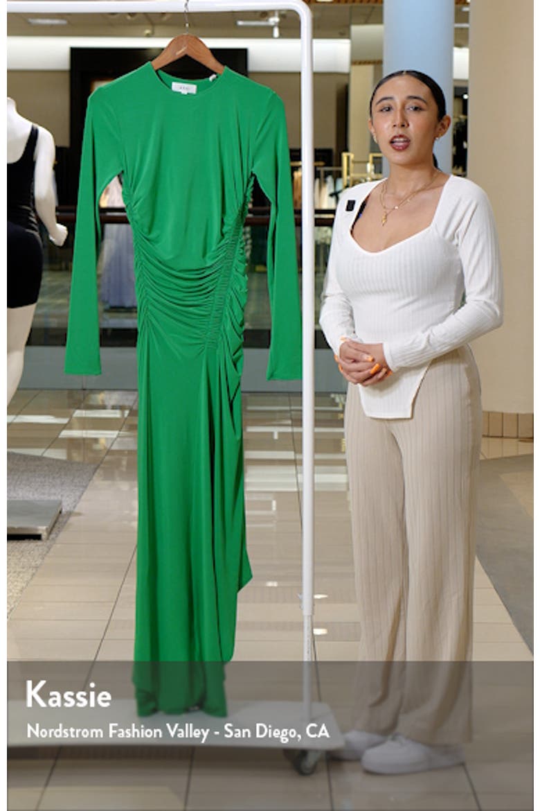 Adeline Long Sleeve Asymmetric Hem Dress video