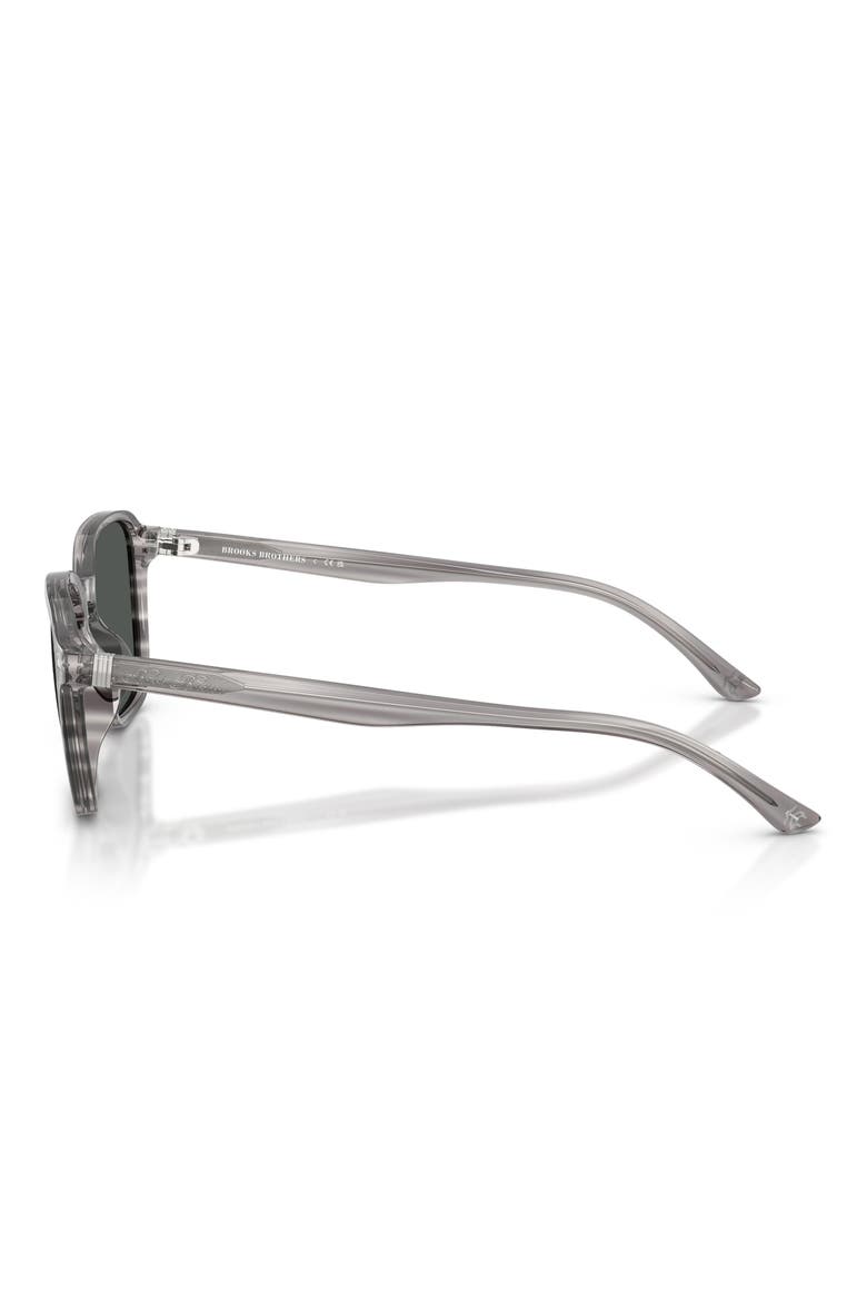 53mm Irregular Sunglasses, Alternate, color, GREY HORN / DARK GREY