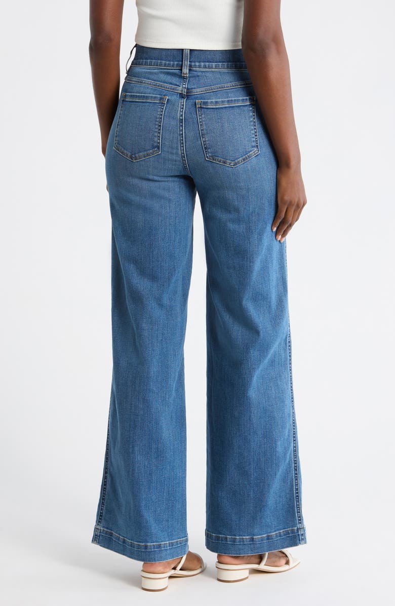 SPANX<sup>®</sup> Wide Leg Pull-On Jeans, Alternate, color, Vintage Indigo