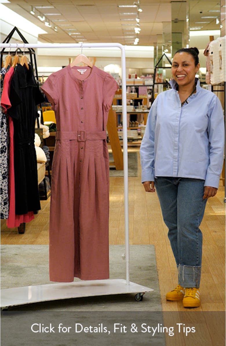 Arabella Linen Blend Maxi Dress, sales video thumbnail