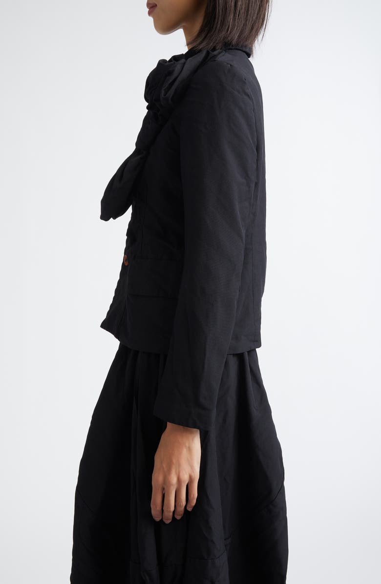 Comme des Garçons Comme des Garçons Garment Dyed Oxford Cloth Jacket, Alternate, color, Black