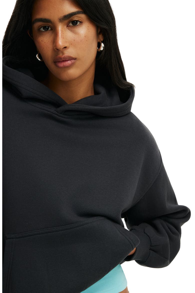 Women's Boxy Fleece Hoodie, Alternate, color, Shadowstone