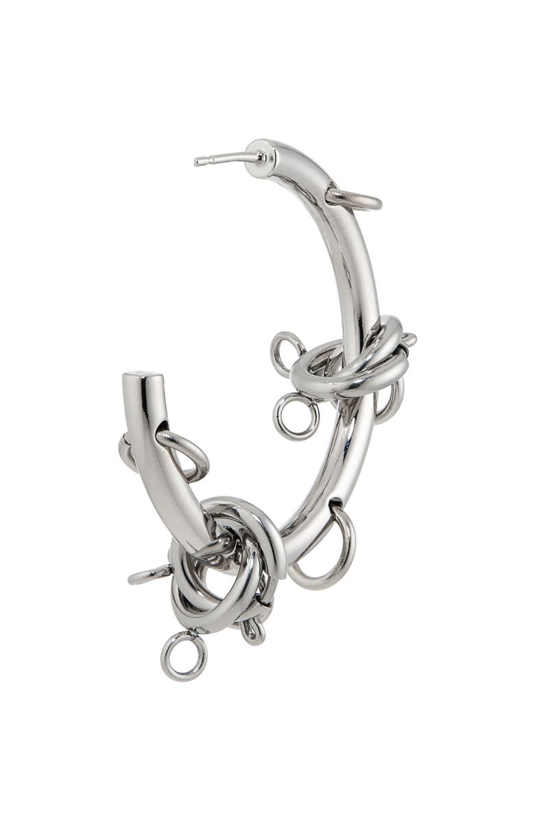 Justine Clenquet Fiona Hoop Earrings, Alternate, color, Palladium