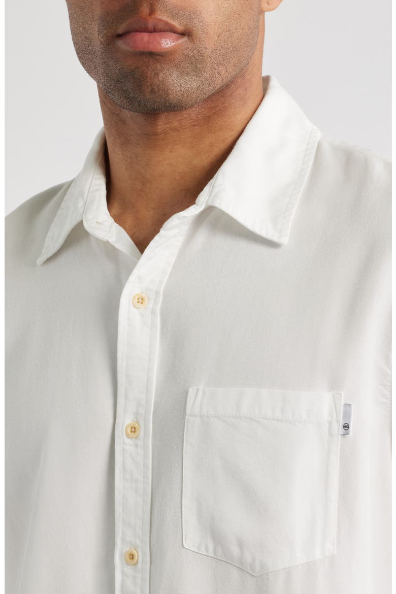 Wesley Short Sleeve Button-Up Shirt, Alternate, color, SANDY WHITE