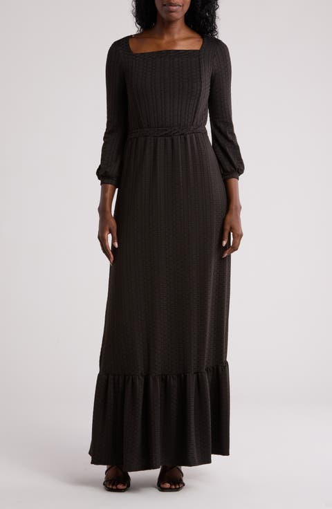 Square Neck Maxi Dress