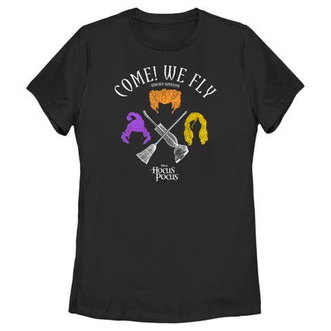 Women's Hocus Pocus Come We Fly  Graphic T-Shirt