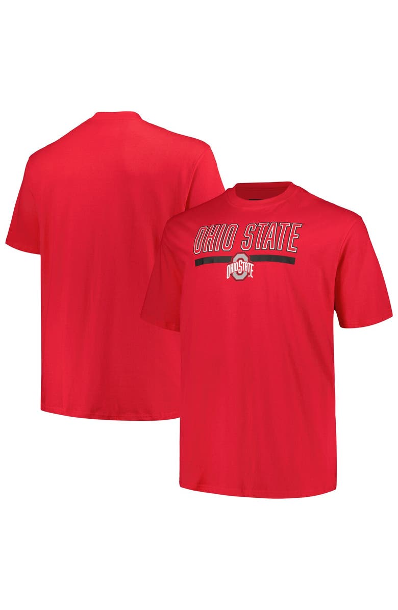 PROFILE Men's Profile Scarlet Ohio State Buckeyes Big & Tall Team T-Shirt, Main, color, 