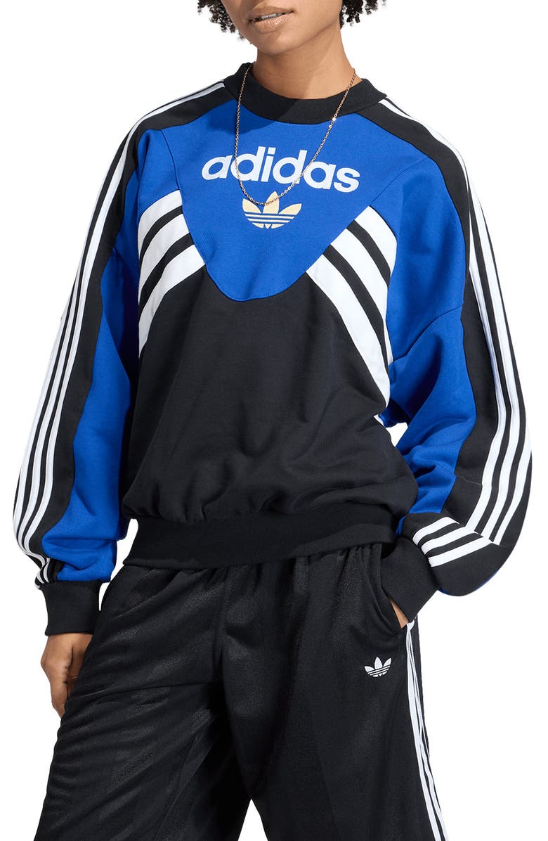 adidas Originals Cutline Logo Cotton Sweatshirt, Main, color,