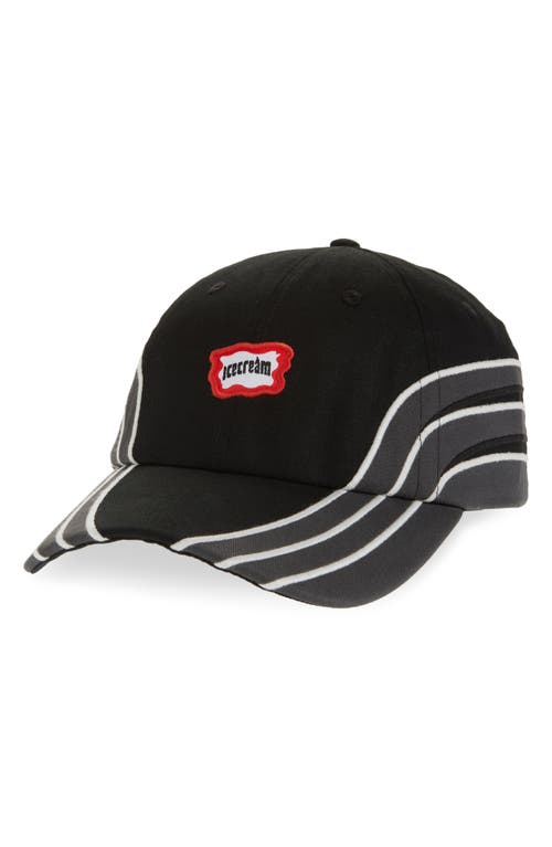 Icecream Starter Baseball Cap In Black