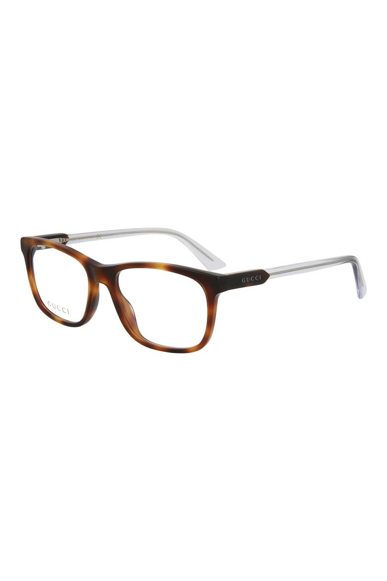 53mm Square Core Optical Frames, Alternate, color, HAVANA HAVANA TRANSPARENT