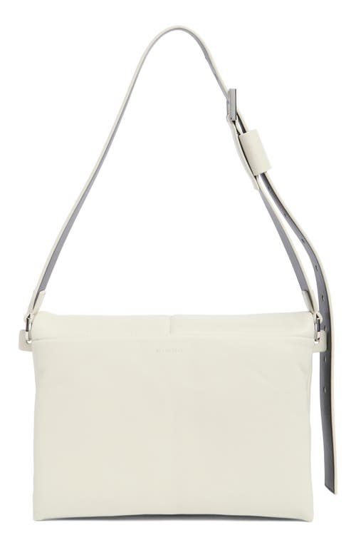 Allsaints Vittoria Quilted Leather Shoulder Bag In Pampas White