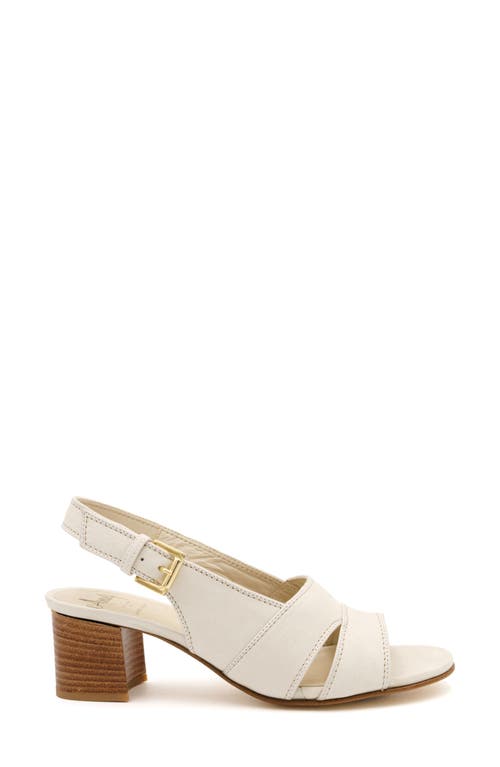 Amalfi By Rangoni Efrem Slingback Sandal In Mozzarella Long Beach