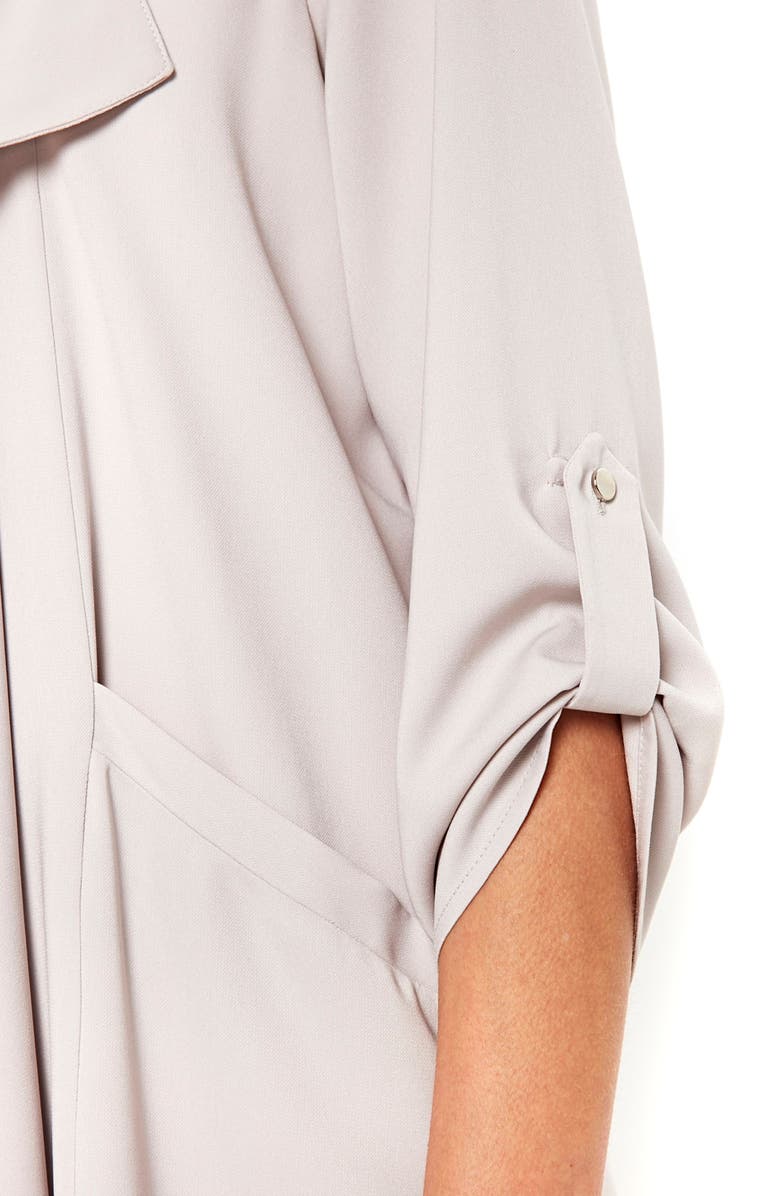 Wallis Marcel Drape Front Long Jacket, Alternate, color,