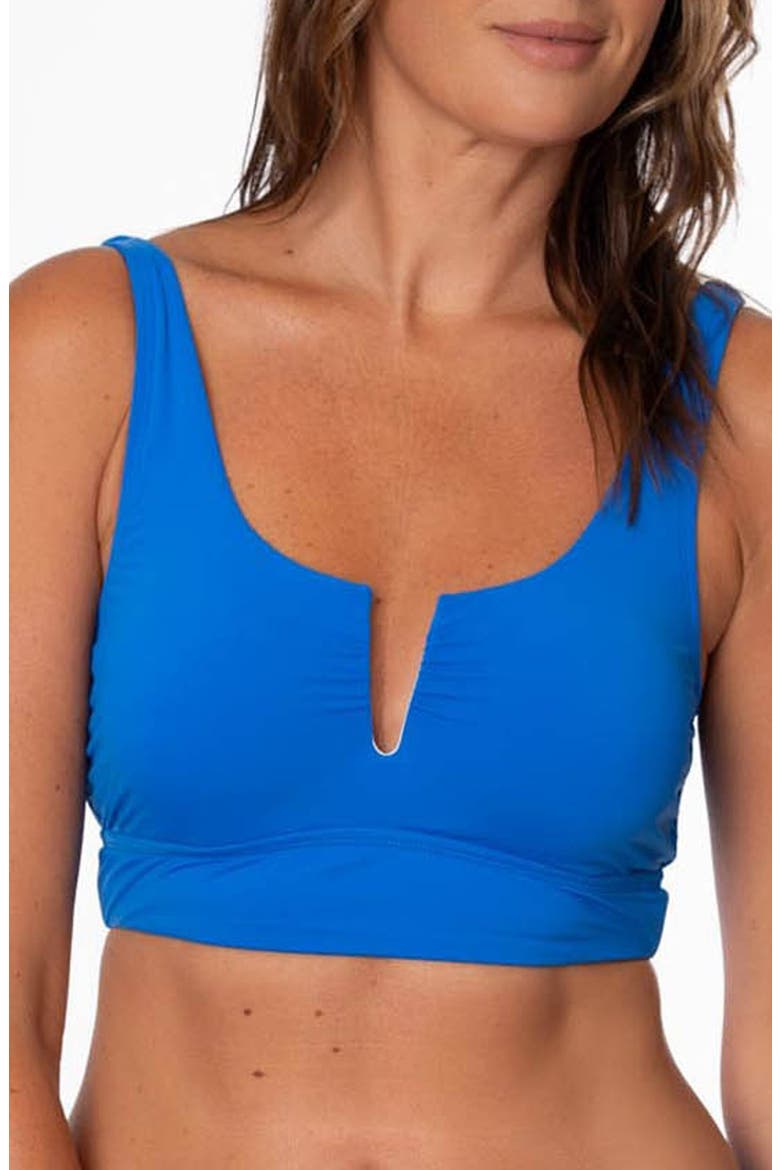 Luisa Notch Neck Midkini Swim Top, Main, color, COBALT