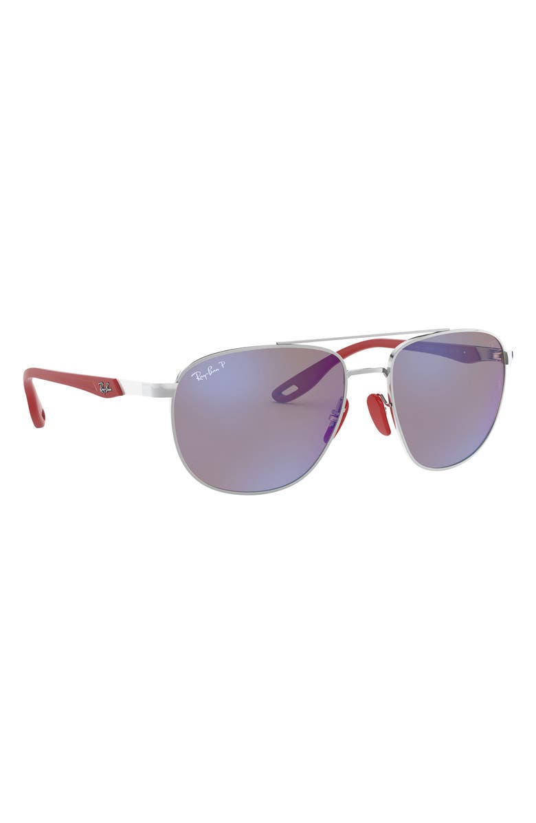 Ray-Ban x Scuderia Ferrari 57mm Square Sunglasses, Alternate, color, 