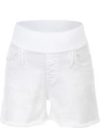 PIETRO BRUNELLI MATERNITY Distressed Maternity Denim Shorts