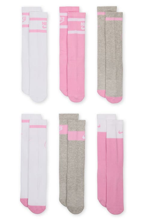 Kids' Pack of 6 Everyday Cushioned Crew Socks (Big Kid)