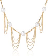 BCBG Pearl Layer Necklace