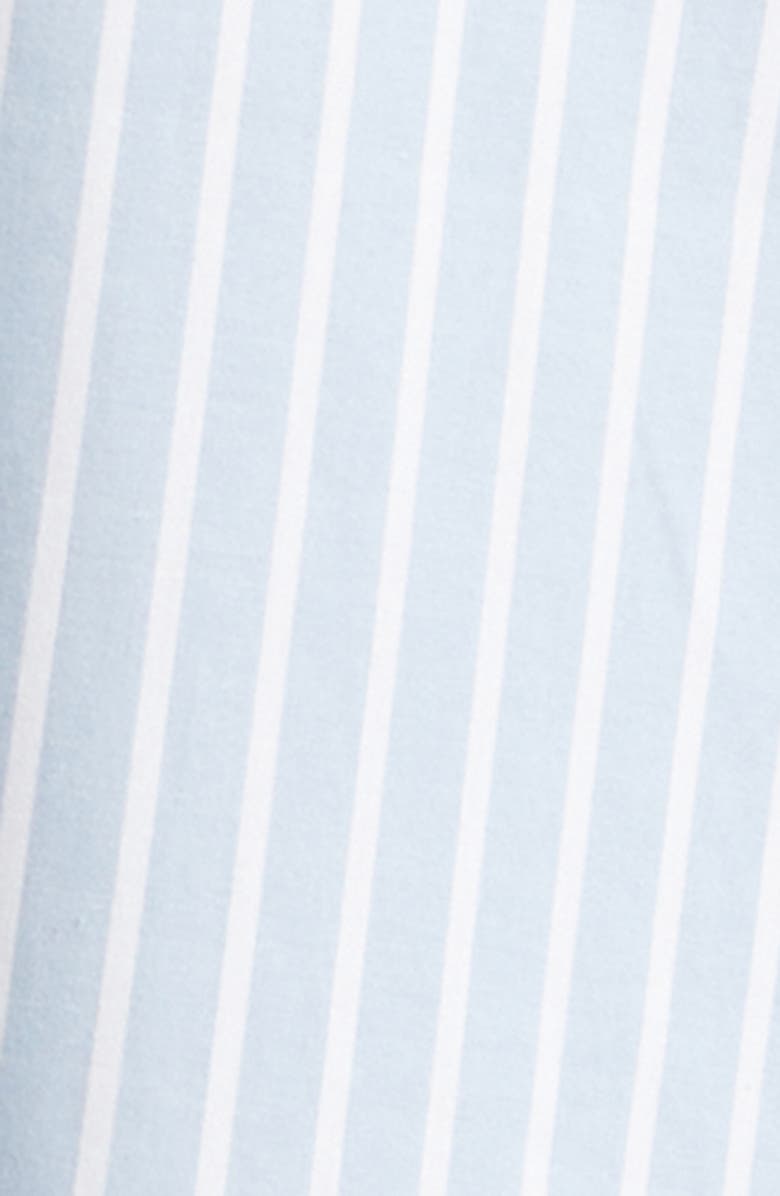 Veronica Beard Florenz Cotton Pinstripe Minidress, Alternate, color, Pale Blue River/ White