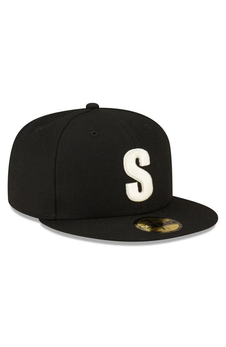 New Era Men's New Era Black Seattle Mariners Authentic Collection 59FIFTY Fitted Hat, Alternate, color, Black