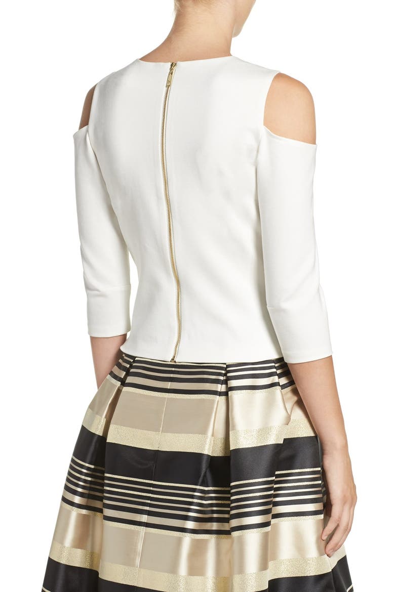 Cold Shoulder Top, Alternate, color, IVORY