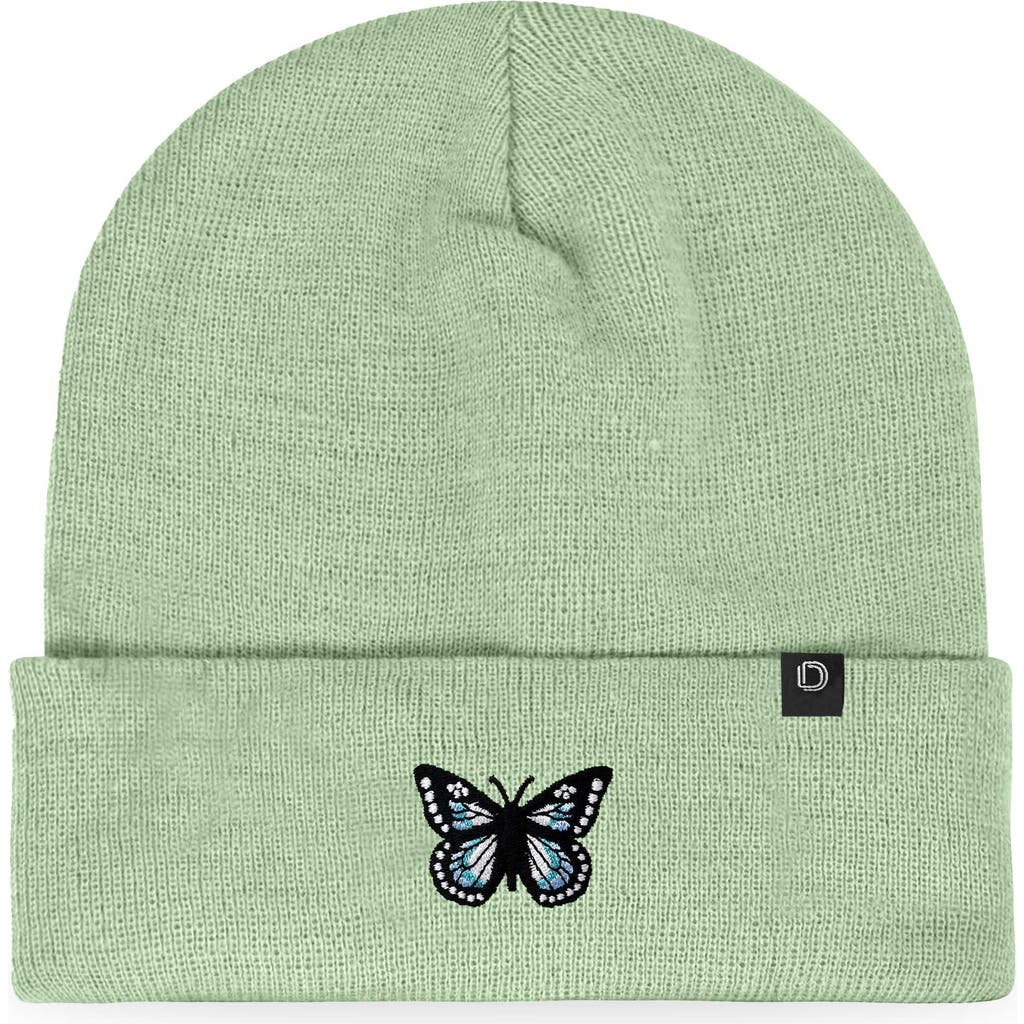 Dalix Butterfly Beanie In Light Green