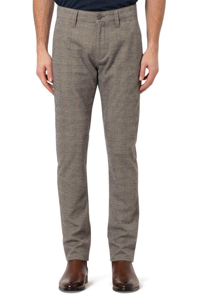 Verona Straight Leg Chino Pants, Main, color, TAUPE ELITE CHECK