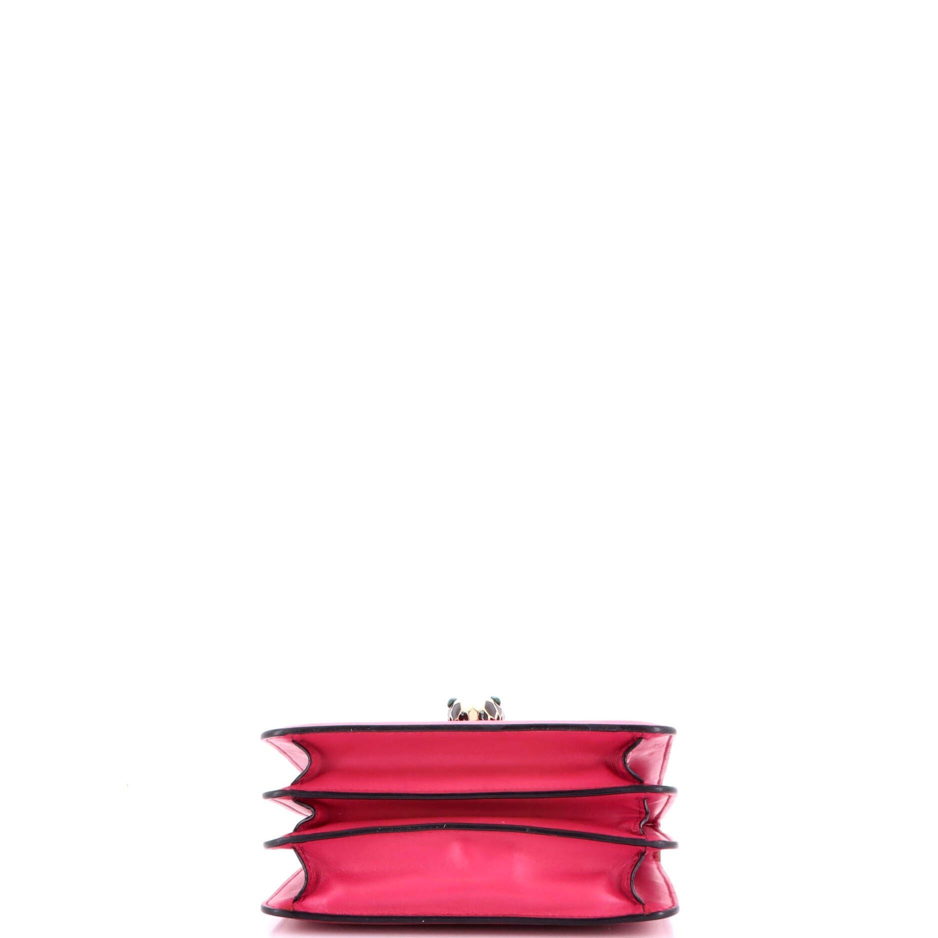 Serpenti Forever Top Handle Bag Leather Small, Alternate, color, Pink