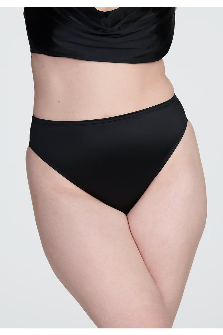 The Highwaist Satin, Alternate, color, BLACK