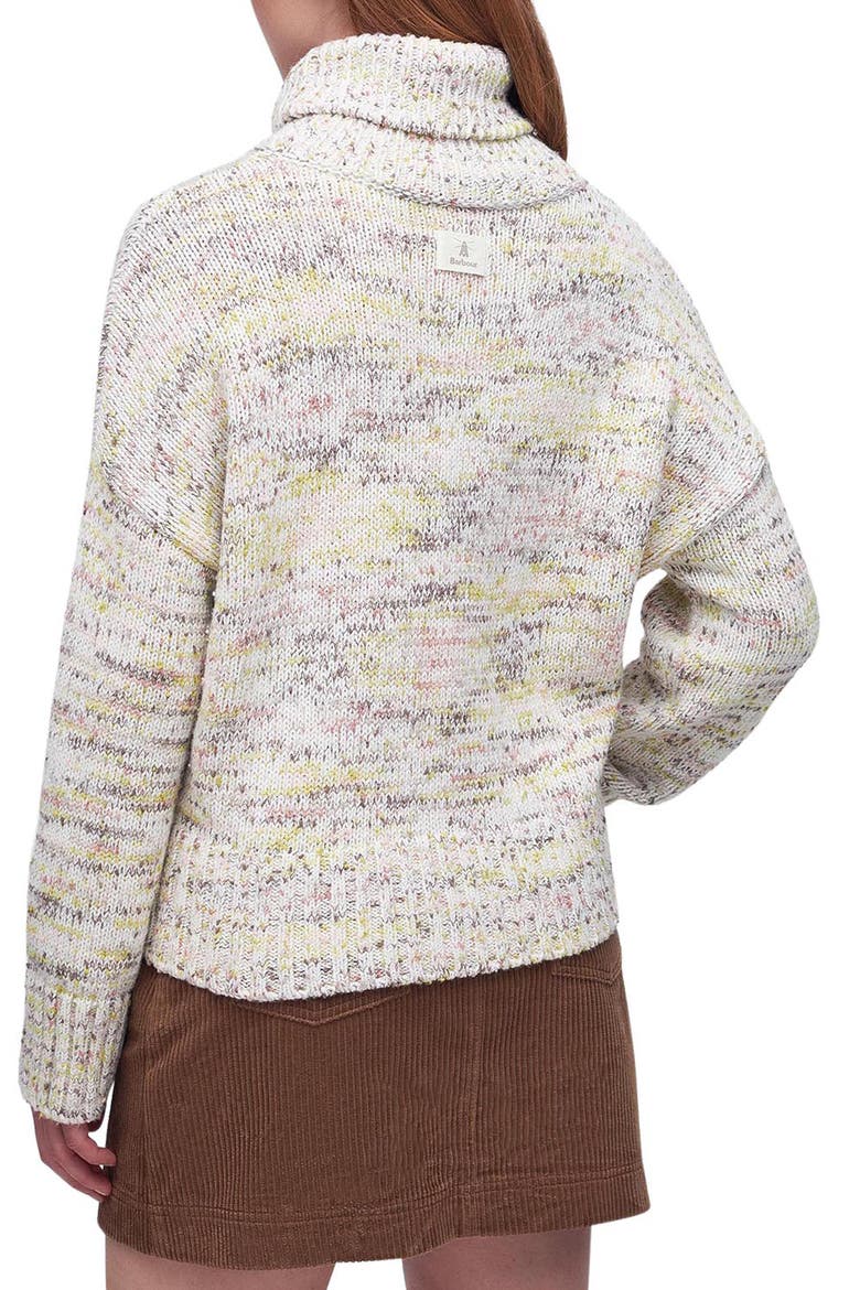 Berryman Marled Cotton Blend Turtleneck Sweater, Alternate, color, MULTI