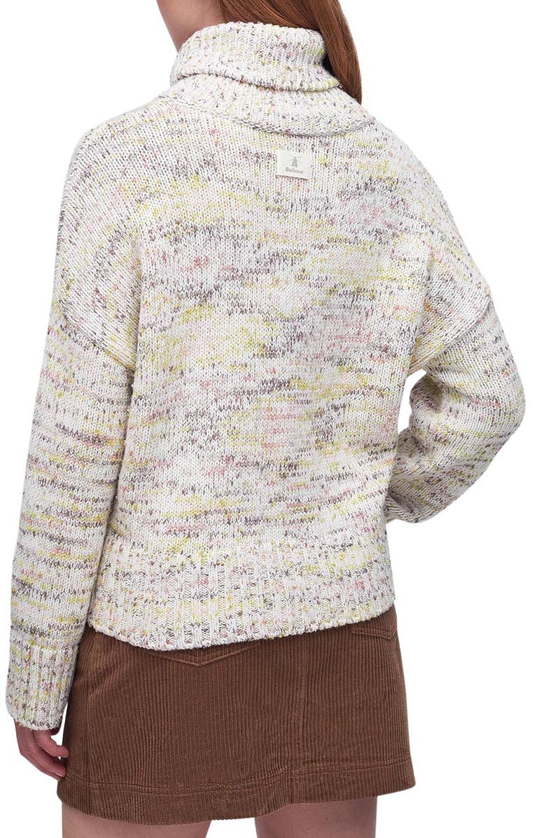 Barbour Berryman Marled Cotton Blend Turtleneck Sweater, Alternate, color, 