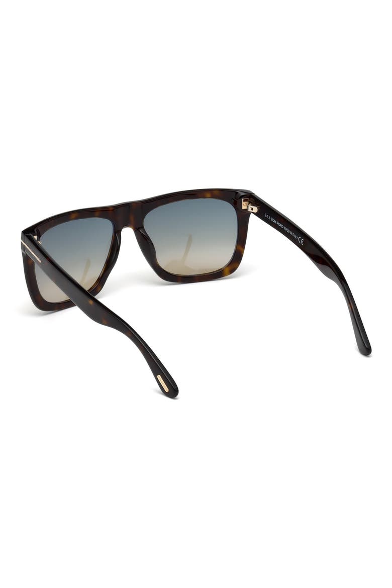 Morgan 57mm Sunglasses, Alternate, color, DARK HAVANA / GRADIENT BLUE
