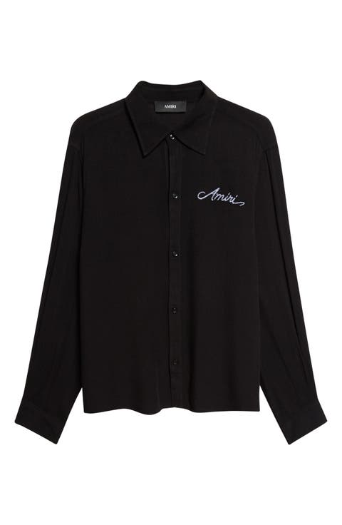 MA Check Viscose Button-Up Shirt