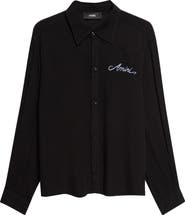 AMIRI MA Check Viscose Button-Up Shirt