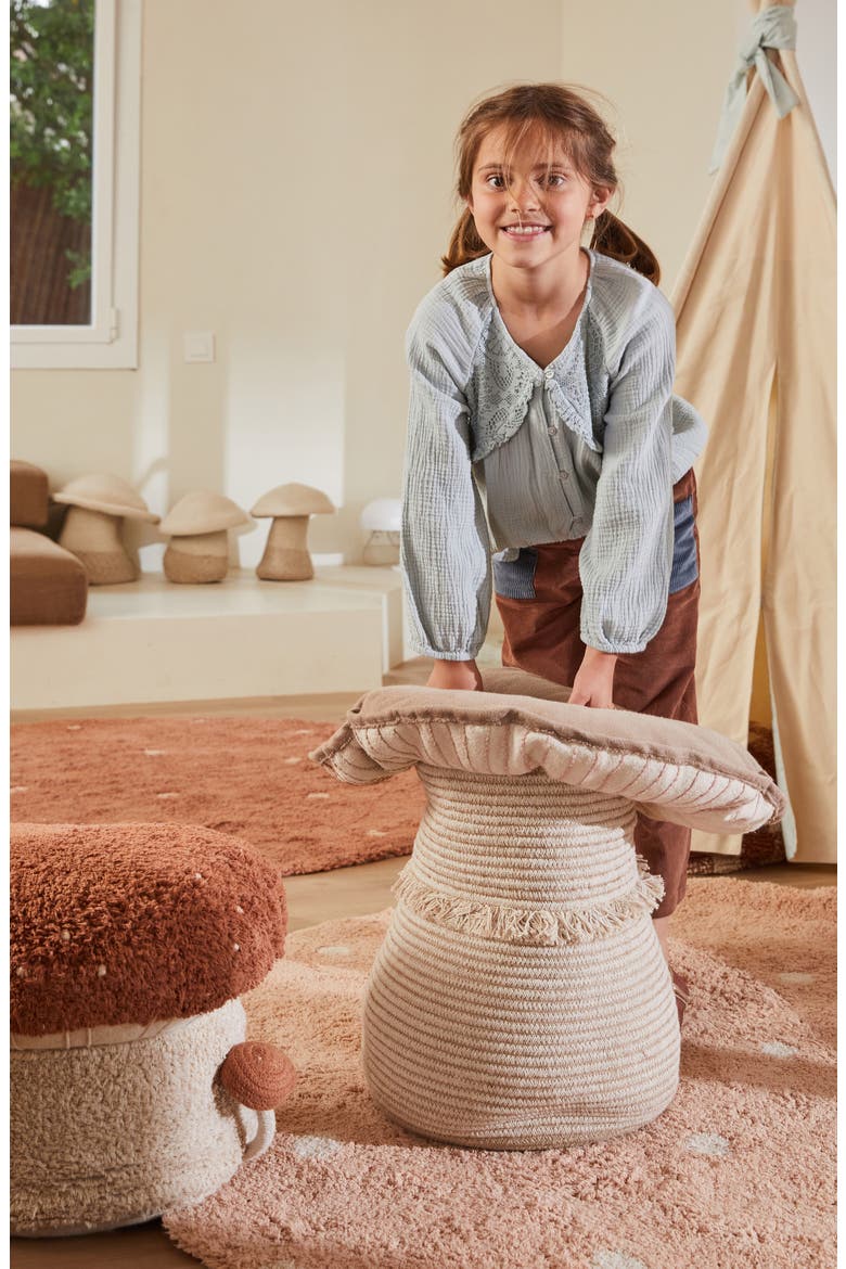 Mushroom Basket, Alternate, color, NATURAL LIGHT BROWN