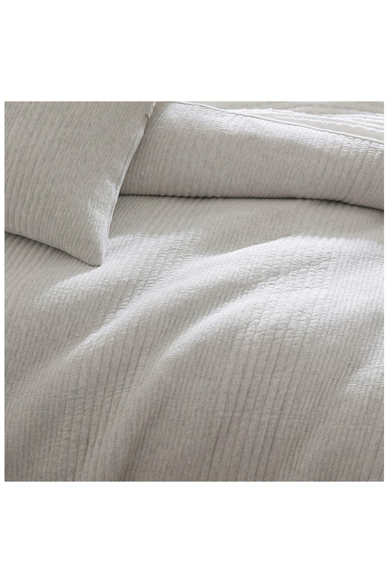 Pure Rib Comforter & Sham Set, Alternate, color, HEATHERED GREY