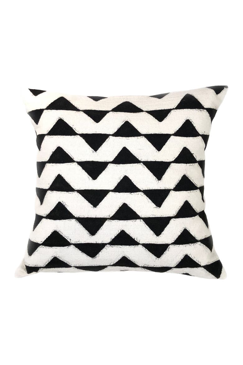 Sadza Triangles Pillow Cover 46Cm, Main, color, White
