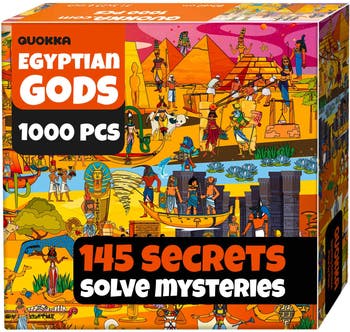 Quokka 1000 Piece Puzzle for Adults- Egyptian Gods, Greek Gods