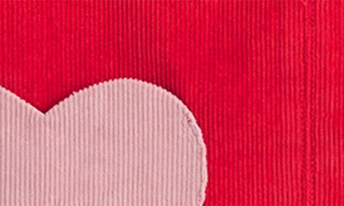 Mini Boden Kids' Heart Pocket Sleeveless Cotton Corduroy Dress In Red