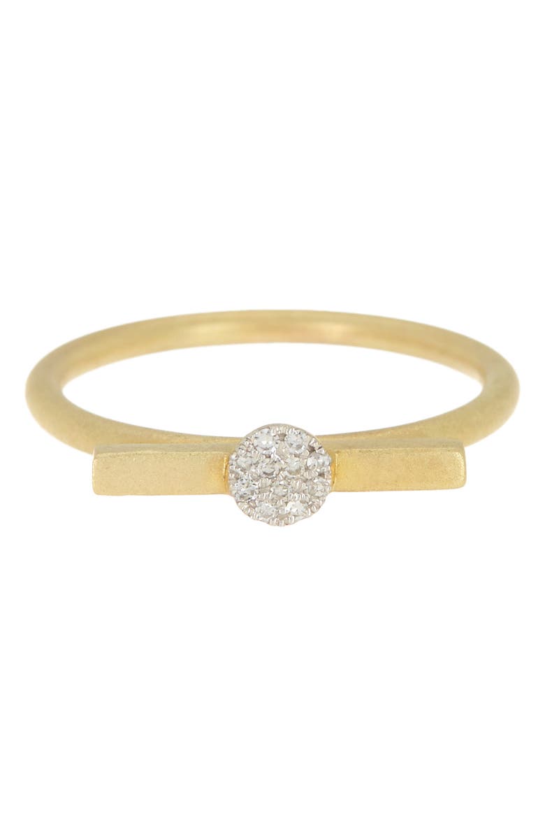 Meira T Two-Tone 14K Gold Line & Pave Diamond Ring - 0.23 ctw, Main, color,