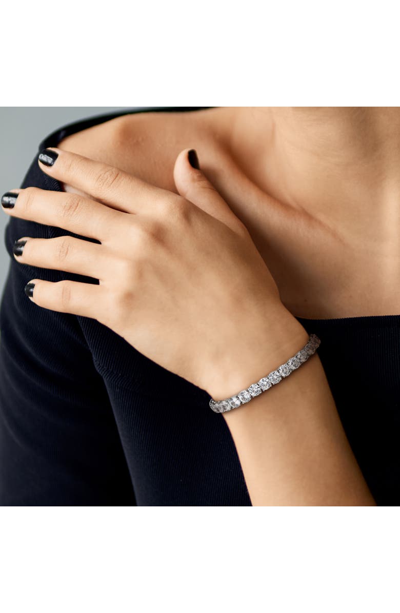 Julianna B. Lab-Created White Sapphire Tennis Bracelet, Alternate, color, Sterling Silver