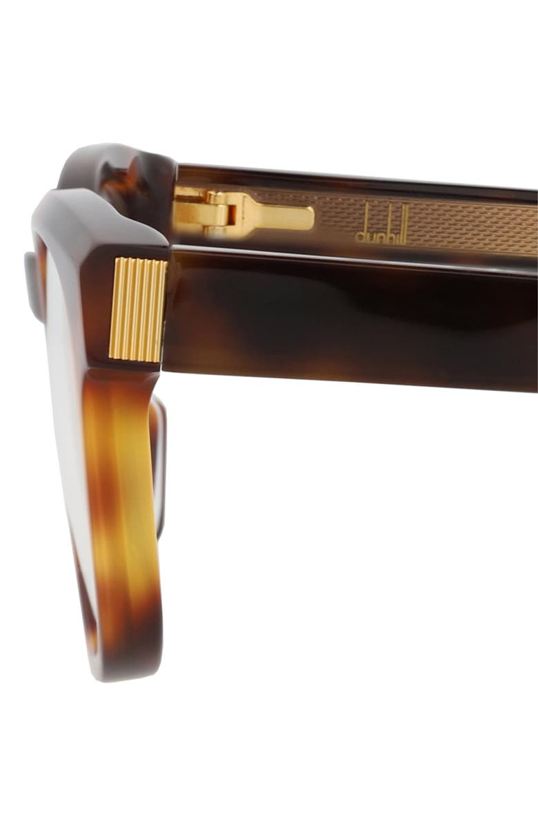 Dunhill Novelty 49mm Oval Optical Glasses, Alternate, color, Havana Havana Transparent