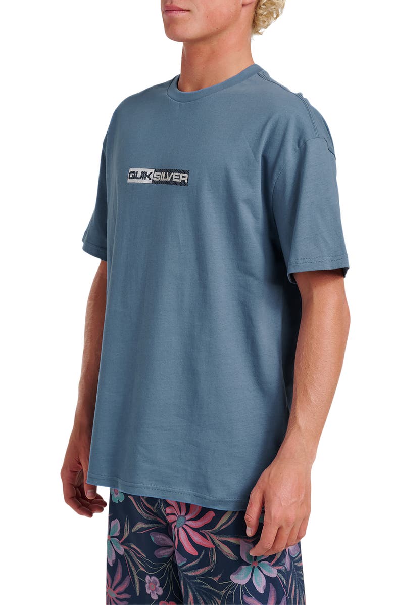 Quiksilver Saturn Tech Graphic T-Shirt, Alternate, color, China Blue